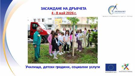 Засаждане на дръвчета