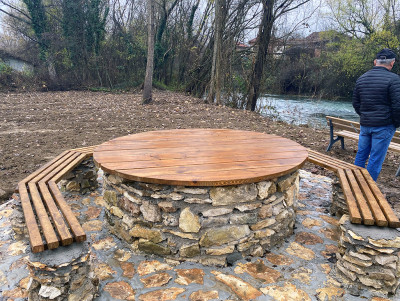 Нов кът за спорт и отдих „Край златната река“ в с. Румянцево