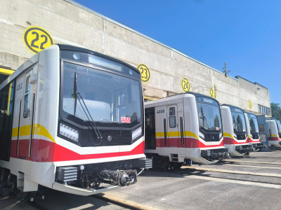 metro vlak depo