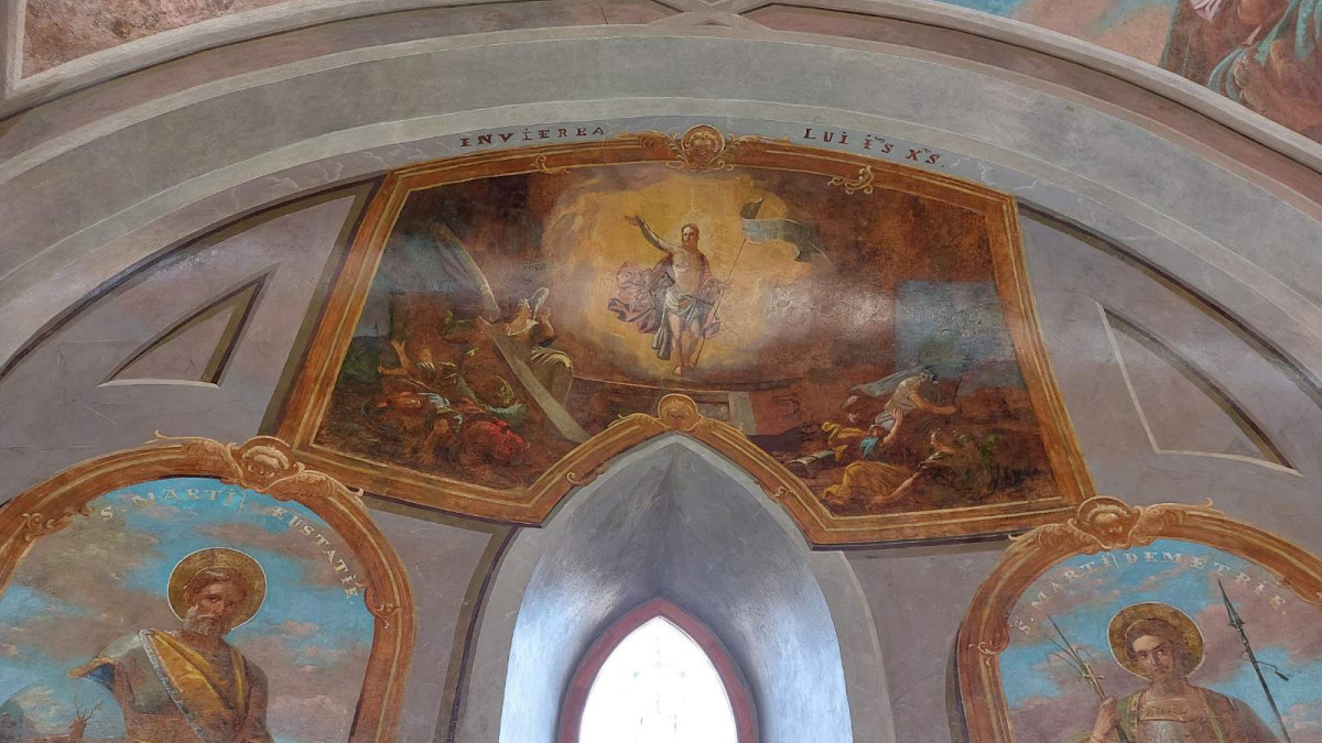 3. Част от стенописите в храма "Св. Пантелеймон" 