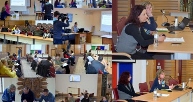колаж от снимки от информационни срещи в област Габрово