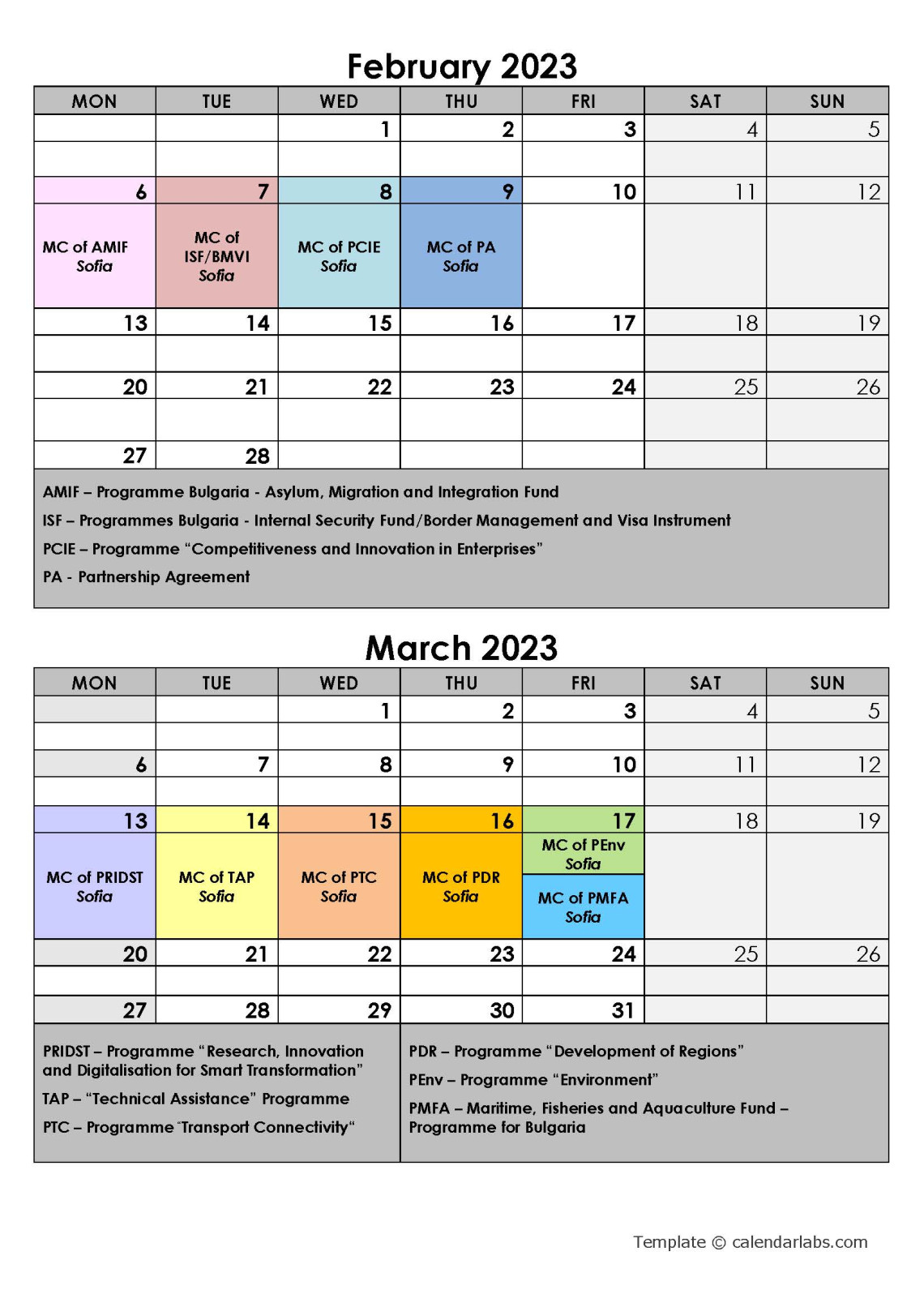 Calendar
